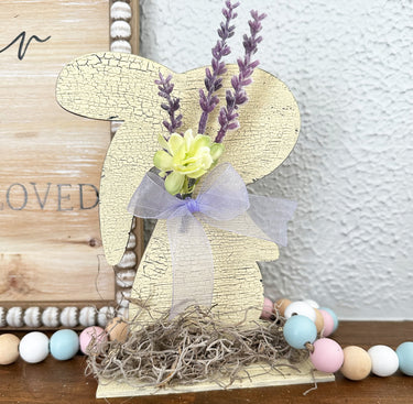 Rustic Easter Bunny, Easter Decor, Bunny Decor, Decorative Easter Bunny, Farmhouse Bunnies, Shelf sitter Bunny, Mantel Decor